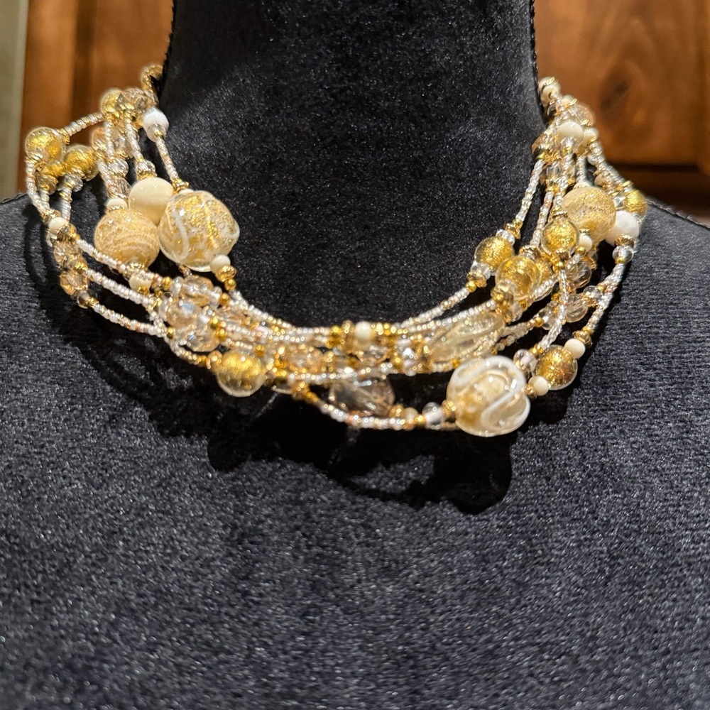 Antonio Vaccari- Venetian Sunlight Glass Necklace